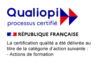 Qualiopi processus certifié - la certification qualité a été délivrée au titre de la catégorie d'action suivante : Actions de formation